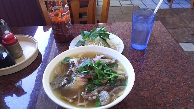 La comida vietnamita siempre que se asiste a un CLEO.